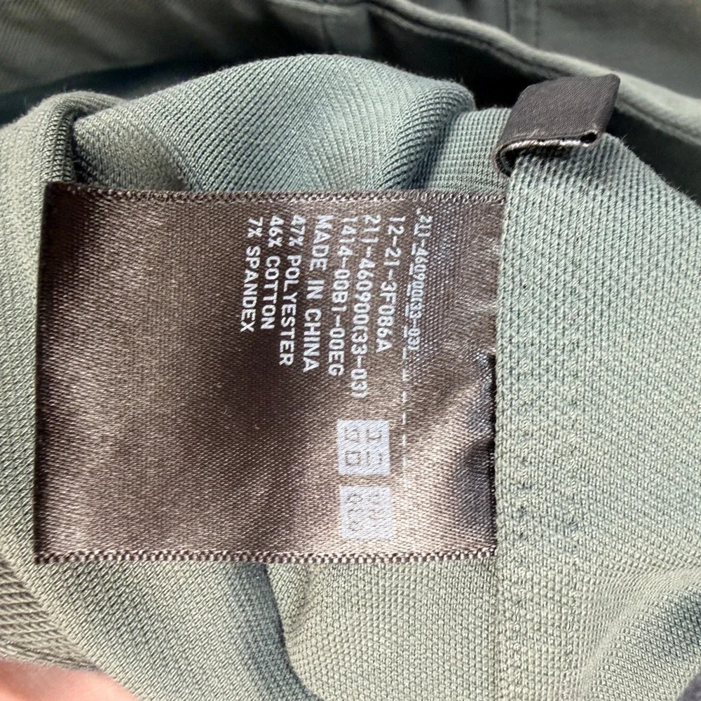 Uniqlo Womens Sz S Sage Green Utility Chore Relaxed Jacket Stretch Cropped - Picture 3 of 8
